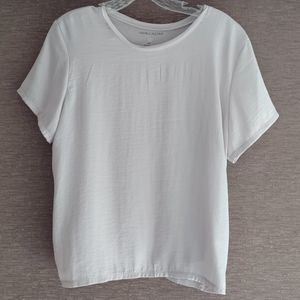 Silvery gray shirt sleeve top